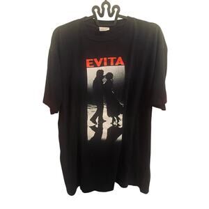 Vintage Evita Movie Promo Shirt XL Winterland Tag 90s Madonna Musical Broadway